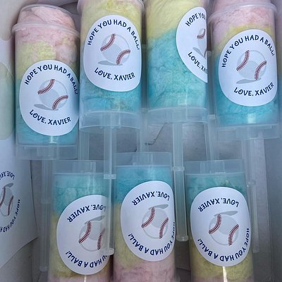 Cotton Candy Push-Up Pops